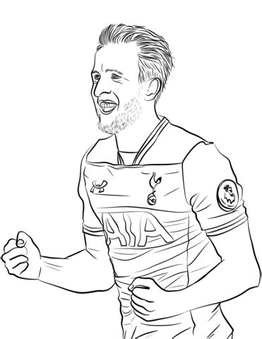 Harry Kane coloring page | Free Printable Coloring Pages