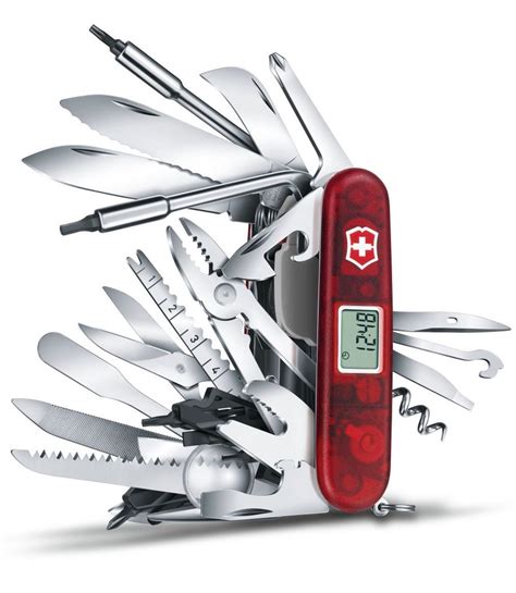 Victorinox Swiss Army Medium Pocket Knife Swiss Champ XAVT D Knife ...