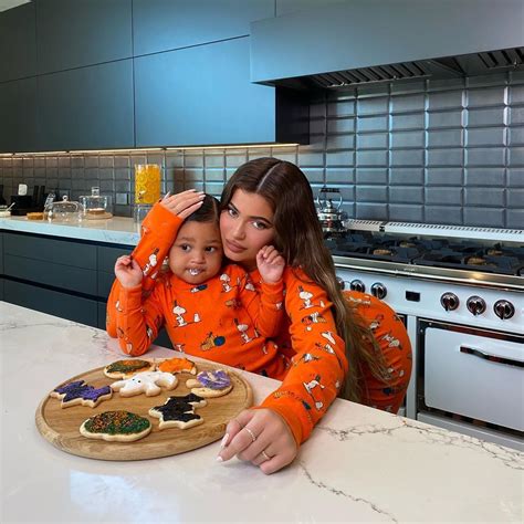 Kylie Jenner and Stormi Made Halloween Cookies in Matching PJs, and the ...