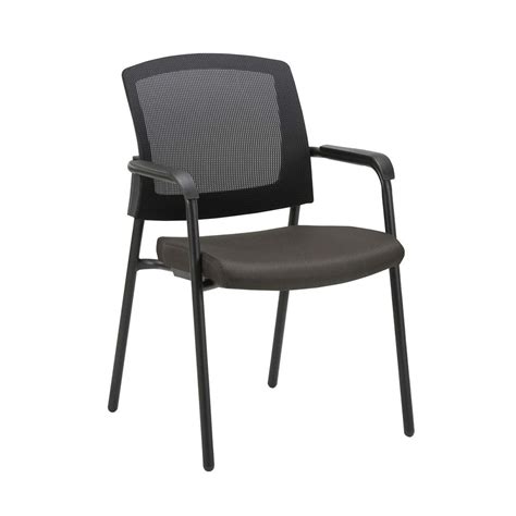 CLATINA Office Mesh Back Stacking Chair with Ergonomic Lumbar Support Design Breathable ...