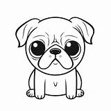 Coloring Pages Of Pugs sketch template