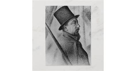 Georges Seurat- Portrait of Paul Signac Postcard | Zazzle