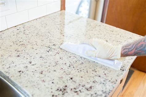 Apply an even layer of the granite sealer product to the stone ...