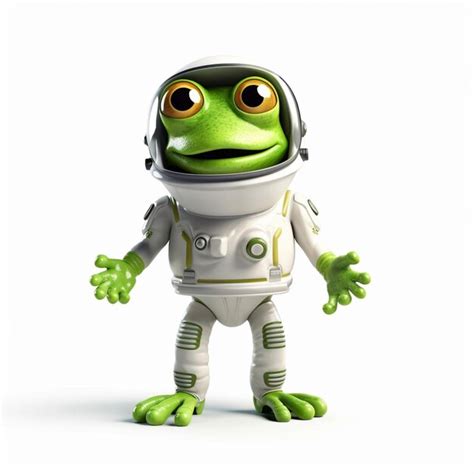 Premium AI Image | Arafed frog in a space suit with a helmet on generative ai