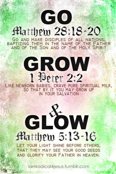 #Scripture Go...Grow...Glow... | Bulletin Covers | Pinterest | Posts, Scriptures and Love