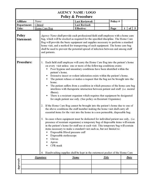 50 Free Policy And Procedure Templates (& Manuals) ᐅ TemplateLab