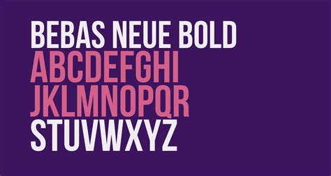 Bebas Neue Bold free Font - What Font Is