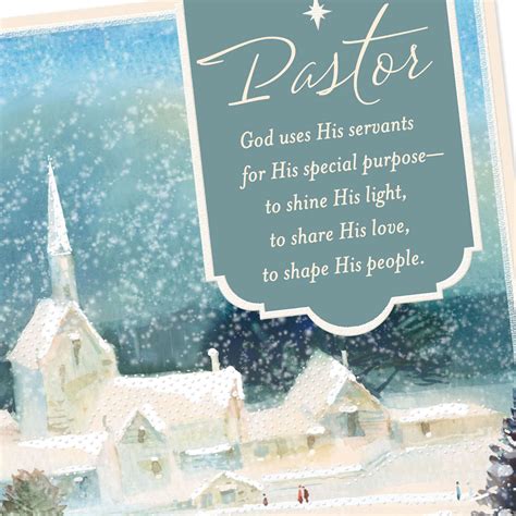 God Shines His Light Religious Christmas Card for Pastor - Greeting Cards - Hallmark