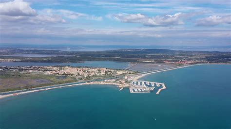 Large Aerial View Over Marina Fos-sur-mer Stock Footage SBV-336430875 - Storyblocks