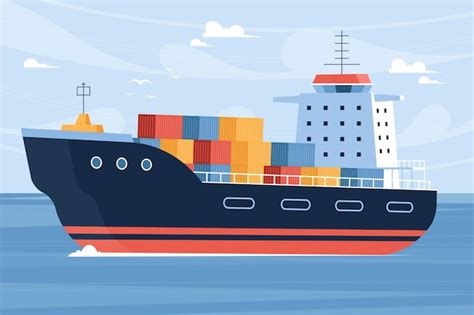 Cargo ship Vectors & Illustrations for Free Download | Freepik
