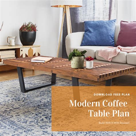 Modern Coffee Table Plan - With its clean lines and striking geometry, this coffee table will ...