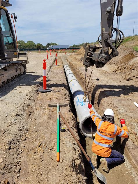 Pipe Laying - RAF Civil Melbourne