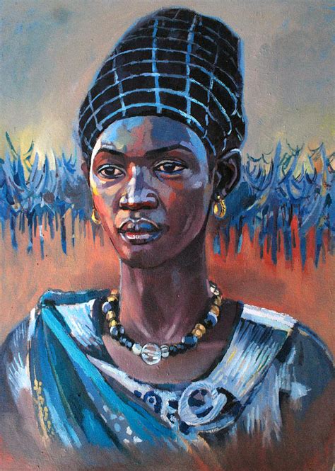 Girl South Sudan Painting by Mohamed Fadul