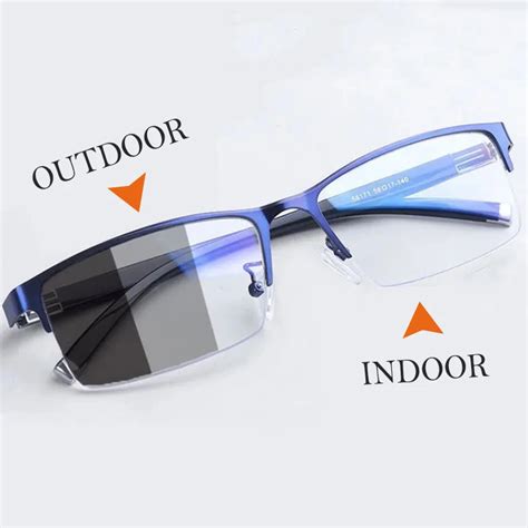 Color Changing Reading Glasses Progressive Vision Adjustment Bifocal Reading Glasses Converted ...