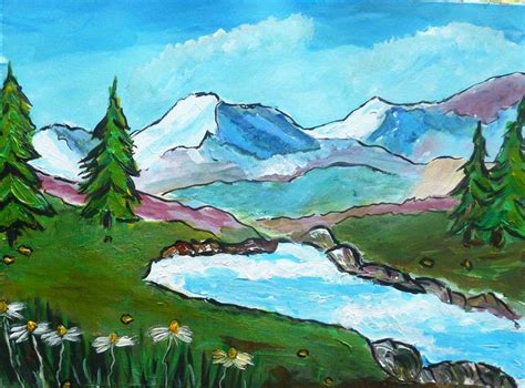 Torrent de montagne - Blog de Jules - Peintures et dessins en tous genres