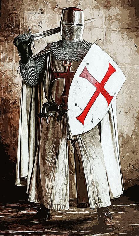 Ancient Templar Knight - 08 Painting by AM FineArtPrints - Pixels