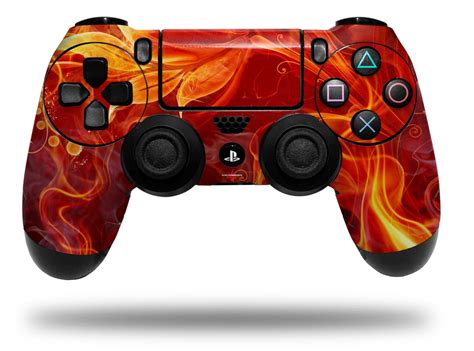 Vinyl Skin Wrap for Sony PS4 Dualshock Controller Fire Flower (CONTROLLER NOT INCLUDED ...