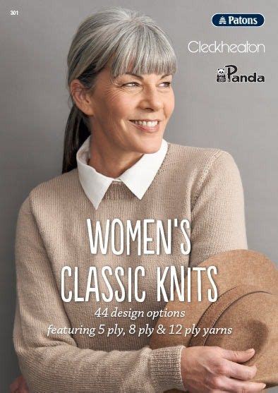 Patons, Cleckheaton and Panda Women's Classic Knits - 44 design options ...