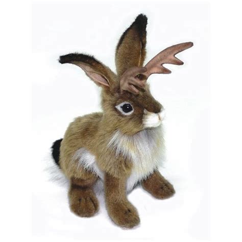 I love the description: Handcrafted 9 Inch Lifelike Jackalope Stuffed Animal by Hansa. LIFELIKE ...