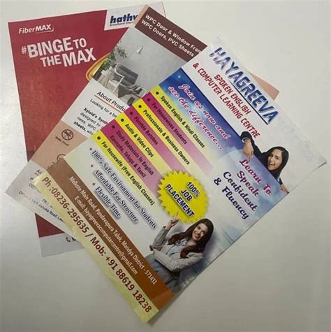 Flyer Printing Services at Rs 1/piece in Bengaluru | ID: 2850478133662