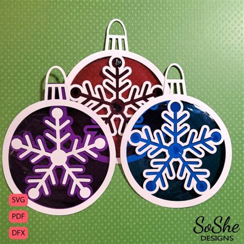 Snowflake Ornament SVG - SoSheDesigns