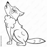Wolf Pup Howling Coloring Pages sketch template
