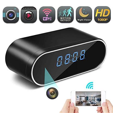 Hidden Spy Camera Wireless Hidden, 1080P Clock Hidden Cameras Wireless IP Surveillance Camera ...