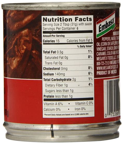 EMBASA Chipotle Peppers in Adobo Sauce - 7 oz (Pack of 12) | Authentic ...