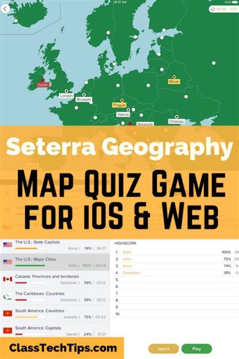 Seterra Geography Map Quiz Game for iOS & Web - Class Tech Tips