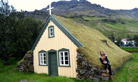 Hofskirkja Turf Church in Öræfi in South-East Iceland - the youngest of ...