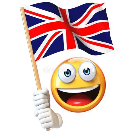 Emoji Que Sostiene La Bandera De Union Jack, Emoticon Que Agita La Bandera Nacional De La ...