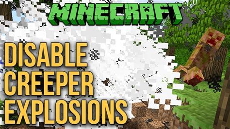 Minecraft 1.12: Disable Creeper Explosions (Without Gamerule) Tutorial - YouTube