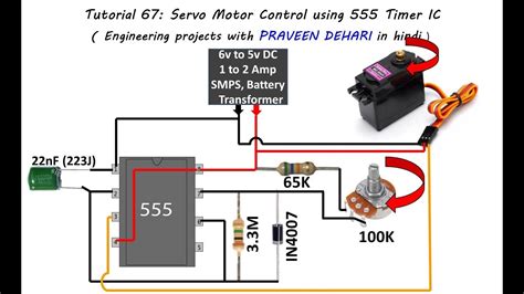 Servo Motor Control using 555 Timer IC Tutorial:67 - YouTube