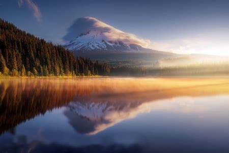 Calming Mountain Forest Reflections - Mountains & Nature Background Wallpapers on Desktop Nexus ...