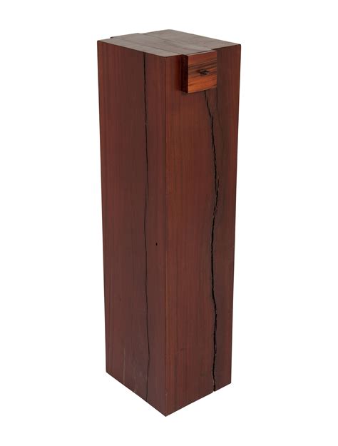 Furniture Contemporary Wood Pedestal - Brown Shelving & Storage, Furniture - FURNI20360 | The ...