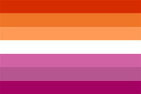 Lesbian Pride flag color codes