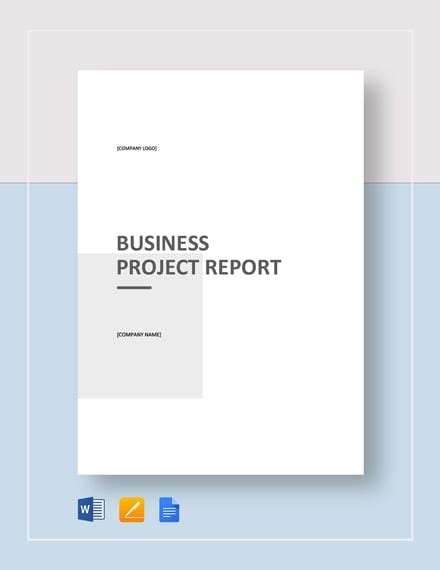 38+ Project Report Templates - Word, PDF, Google Docs