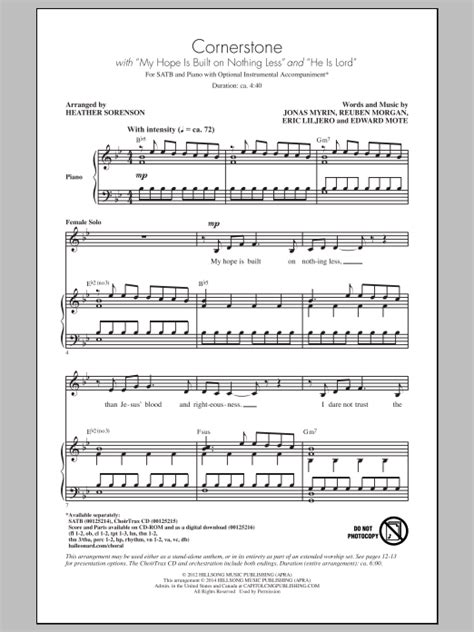 He Is Lord by Heather Sorenson Sheet Music for SATB Choir at Sheet Music Direct