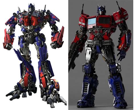 Optimus Prime comparison. : transformers