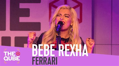 Bebe Rexha - 'Ferrari' (live in the Qube) - YouTube