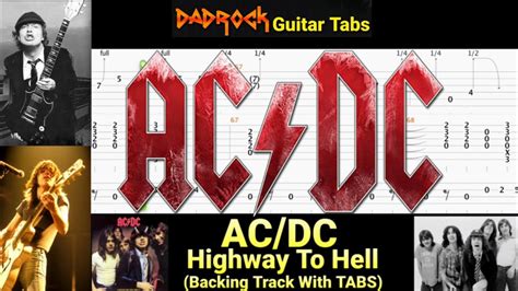 Highway To Hell - AC/DC - Guitar + Bass TABS Lesson (Rewind) - YouTube