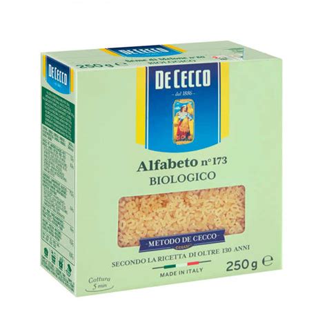 Organic Alphabet Pasta De Cecco - De Cecco