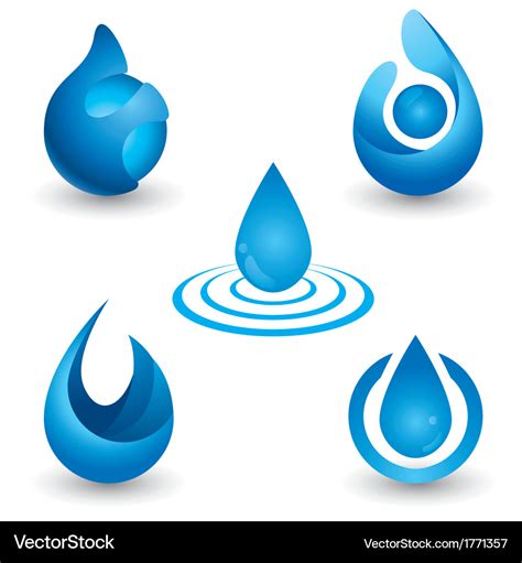 Water symbol Royalty Free Vector Image - VectorStock