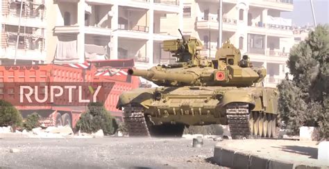 Syrian T-90A during battle in western Aleppo. [1878×970] : r/MilitaryPorn