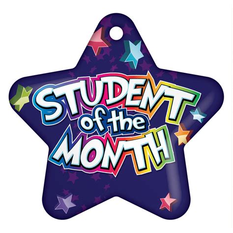 Student of the Month Star Brag Tags | SchoolLife.com