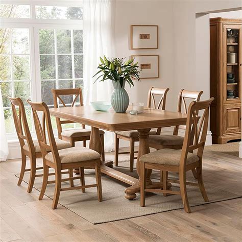 Brid Oak 4-6 Person Oval Dining Table - Dining Tables - Meubles