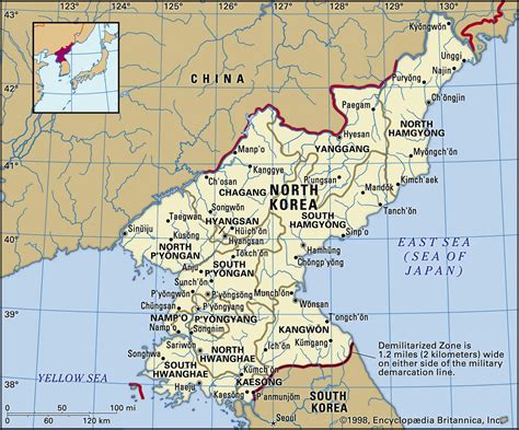 Map of North Korea and geographical facts, Where North Korea is on the world map - World atlas
