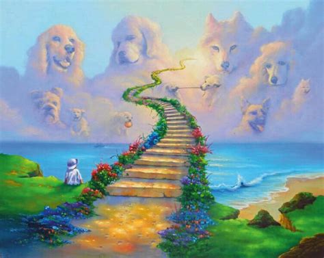 CUSTOM RAINBOW BRIDGE Dog Heaven 5D Diamond Painting Kit Paint | Etsy