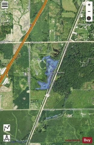 Monee Reservoir Fishing Map | Nautical Charts App