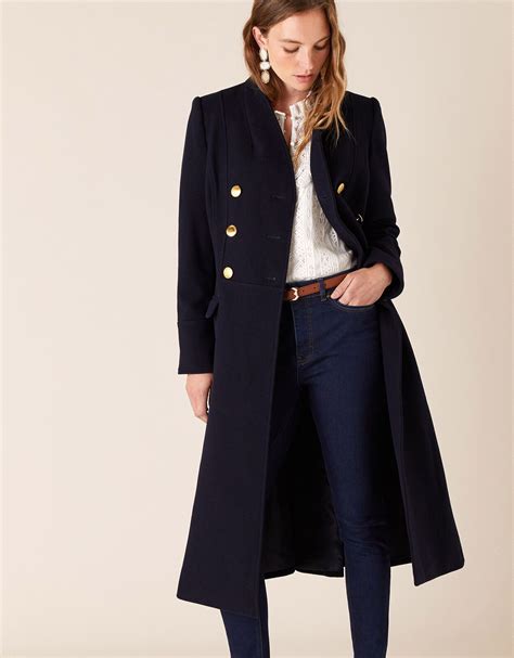 Monsoon - Rosaline Military Coat | Military long coat, Military coat, Coat